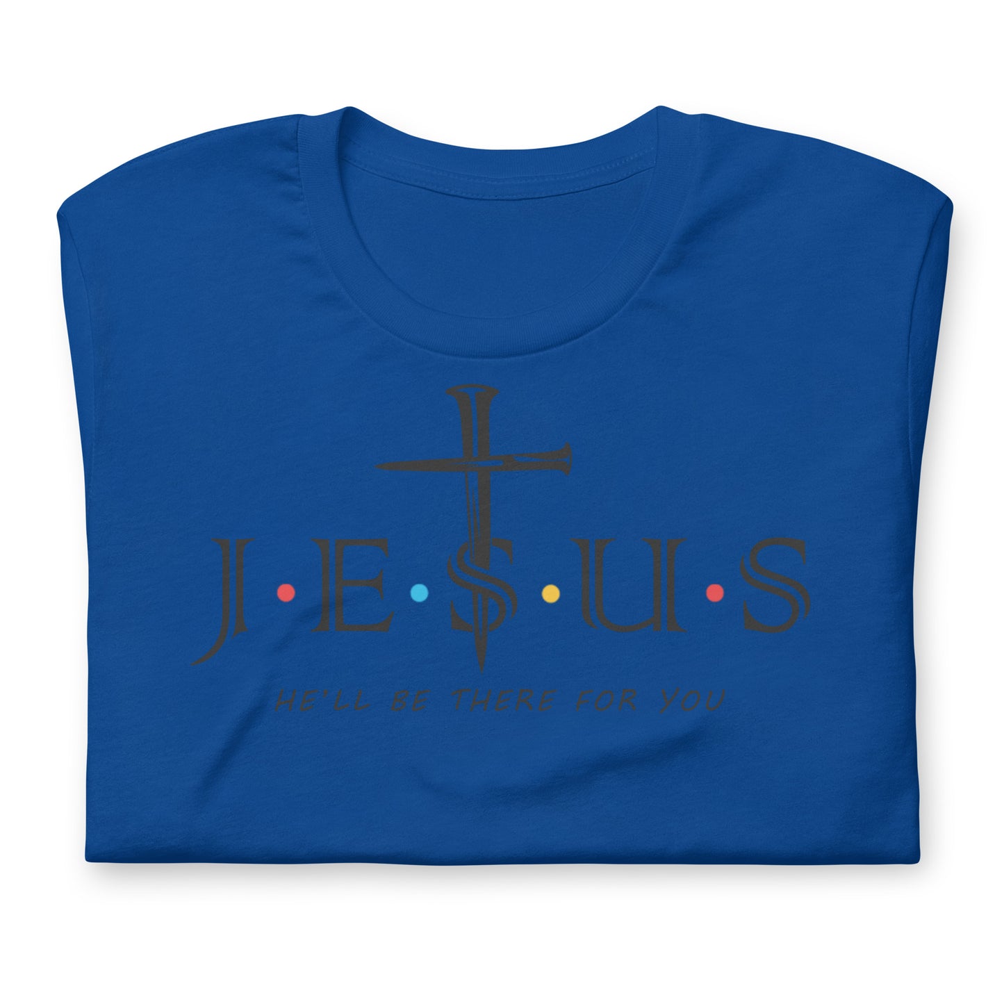 Jesus Friends In Black Unisex T-Shirt