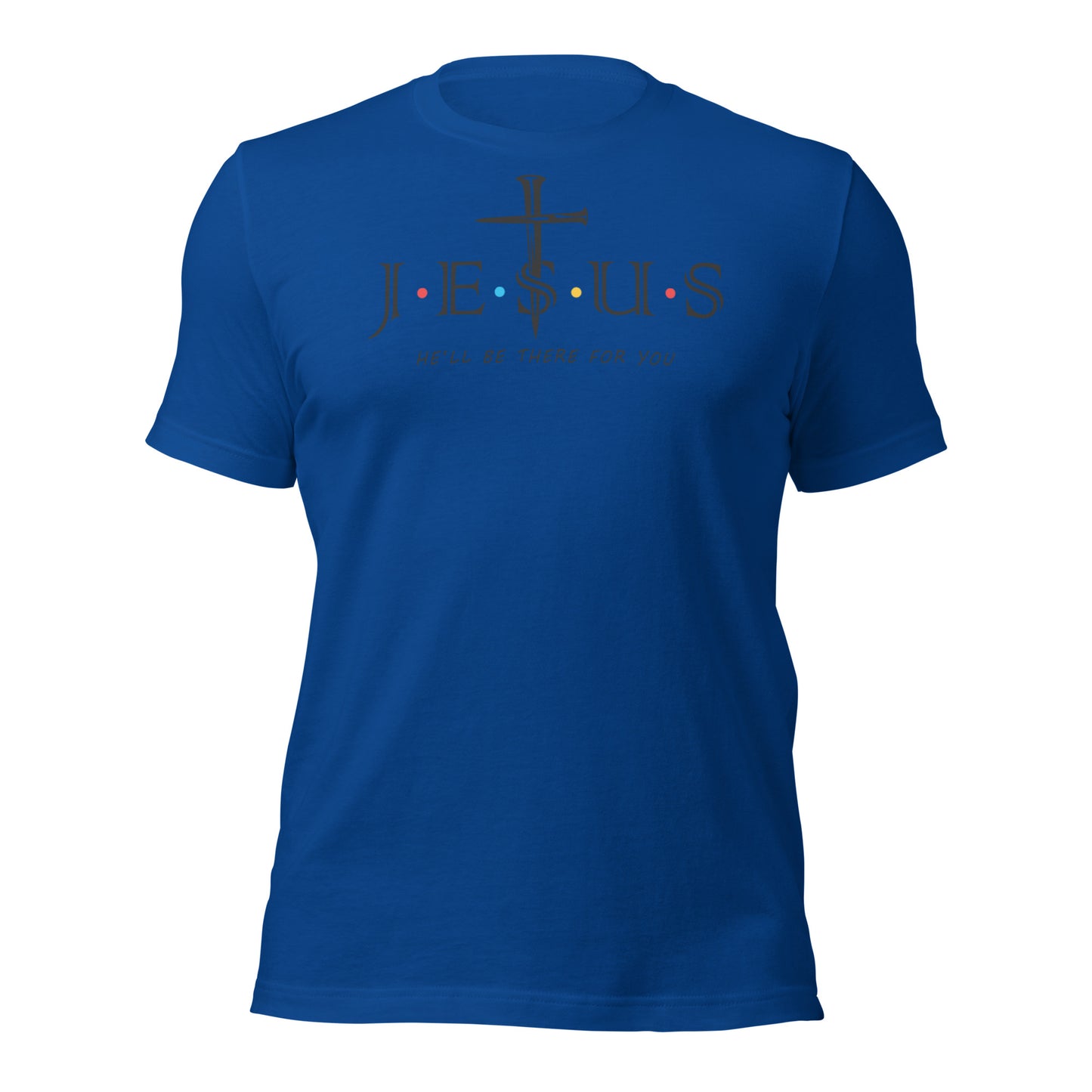Jesus Friends In Black Unisex T-Shirt